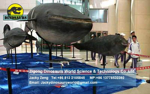 Museum exhibition equipment animatronic whale DWA063